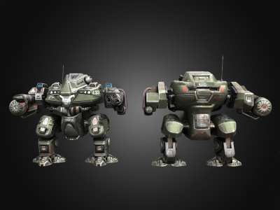 战甲机甲3D模型下载